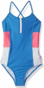 Seafolly L62904 Girl's Multicolor Color Block One Piece Swimsuit Size US 8 - Picture 1 of 4