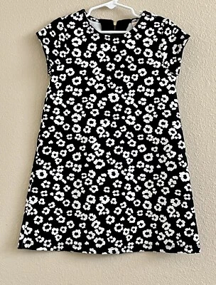 GIRLS 6 ~ Gymboree Knit Shift Summer Dress ~ City Kitty Black Leopard Print - Image 1 of 4