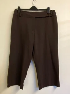 Brown Cropped Trousers from Donna-Claire Straight Leg - Size 18 - Great! - Picture 1 of 5
