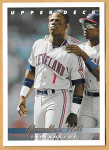 GLENALLEN HILL CLEVELAND INDIANS #584 - CUBIERTA SUPERIOR CASI NUEVA - MONTADA 1993 - Imagen 1 de 2