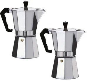 Olla percoladora de aluminio para estufa espresso cafetera continental moka - Imagen 1 de 7
