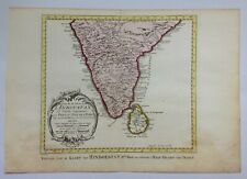 INDIA SRI LANKA 1773 NICOLAS BELLIN NICE ANTIQUE MAP 18TH CENTURY