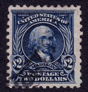 US Scott 479, 1917 Madison, $2 azul oscuro, MUY BIEN USADO - Imagen 1 de 1