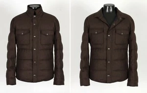 Brunello Cucinelli Wool Cashmere Silk Down Puffer Jacket New $4245 Retail       - Picture 1 of 12
