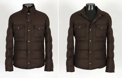 Brunello Cucinelli Wool Cashmere Silk Down Puffer Jacket New $4245 Retail       - Image 1 of 4