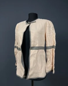 Krizia Women's Designer Pink Wool Silk Viscose Open Front Blazer Jacket Sz 38 - Picture 1 of 9