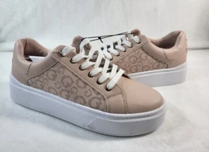 Guess Giaa Womens G Print Cube Logo Sneaker In Pink Size 10 - Picture 1 of 8