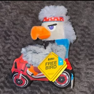 New Rare Bark Box " Free Bird " Dog Toy Eagle Riding Motorcycle Harley Davidson - Picture 1 of 13