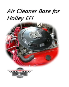 Corvette Custom Fiberglass Holley Sniper to Stock Air Cleaner Base C1-C3 Models - Foto 1 di 11