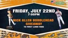 Nick Allen 2022 Midland RockHounds Bobblehead SGA ~ Military Appreciation