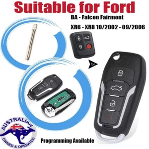 Complete Remote Key Fob To Suit Ford BA - Falcon Fairmont SX Territory 2002-2006 - Picture 1 of 2