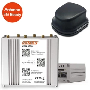 Selfsat MWR 4550 5G / 4G / LTE & WLAN jusqu'à 300 Mbit/s Routeur Internet Noir - Photo 1/8