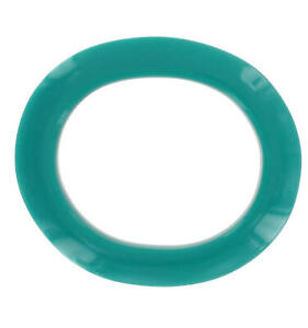 Made In Italy Teal Green Oval Bracelet Bangle Lucite Ladies Juniors Petite Size