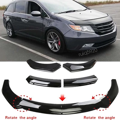 For Honda Odyssey Glossy Black Front Bumper Lower Lip Splitter Spoiler Body Kit Foto 1 de 4