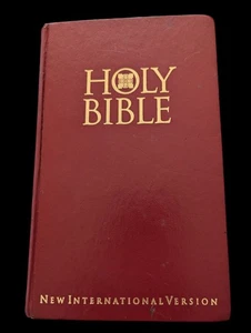 Vintage 1984 New International Version The Holy Bible Red Hardcover NIV Church - Picture 1 of 5