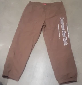 Supreme Side Logo Track Pants Brown Size Large - Bild 1 von 8
