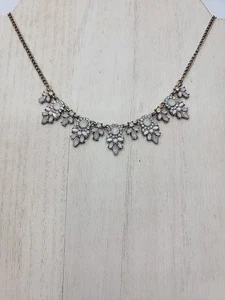 Icing Latz Halskette goldfarben rosa weiß Strass 16-19" gebraucht, in einwandfreiem Zustand - Bild 1 von 2