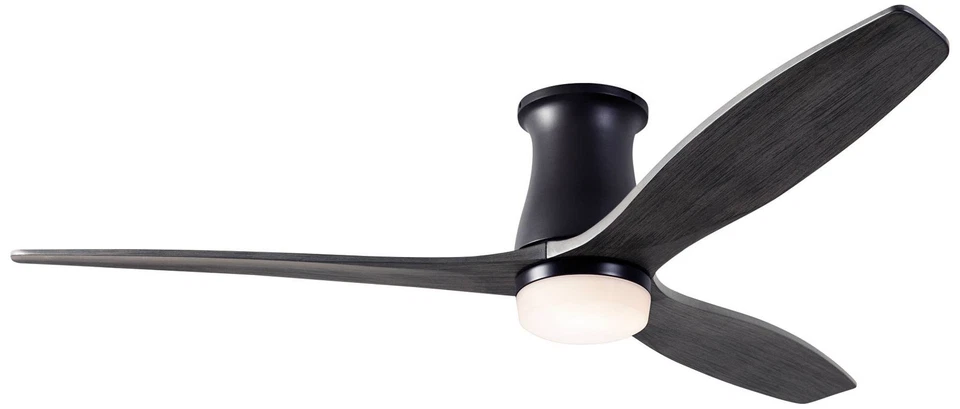 54" Modern Fan Arbor DC Bronze Ebony LED Hugger Fan with Remote - Image 1 of 1