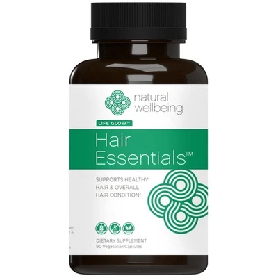 Natural Wellbeing Hair Essentials - Supports Healthy Hair with Saw Palmetto f... — 第 1/3 张图片