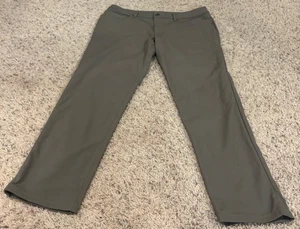 Pantalone Lululemon ABC Classic Fit 5 tasche Warpstreme verde uomo taglia 34 atletico - Foto 1 di 3