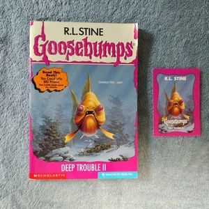 Goosebumps #58 Deep Trouble II - Vintage 1st Print 1997 With Card - Imagen 1 de 8