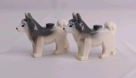 LEGO Town City Arctic Husky Minifigure Dogs Only Set of 2 60036 21325 60097