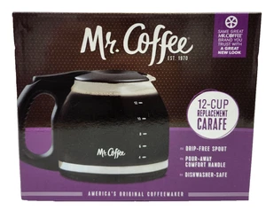 Mr. Coffee Replacement 12-Cup Glass Carafe Black Brand New in Box - Picture 1 of 6