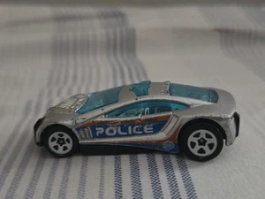 2010 Mattel Speed trap police car Silver & Blue E33 - Picture 1 of 6