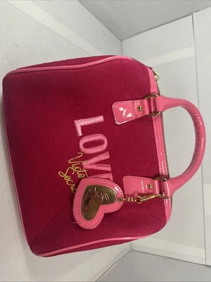 Vintage Victoria’s Secret Bag Pink Purse Velour Small Handbag Charm - Image 1 of 2