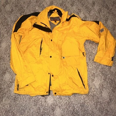 Boulder Gear XO Ski Jacket Mens XL Vintage Retro Lightweight Full Zip YELLOW - Image 1 of 4