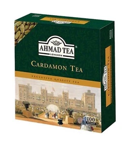 Ahmad Tea Cardamom- Exclusive Quality Caffeinated Black Tea -100 teabags - Picture 1 of 1