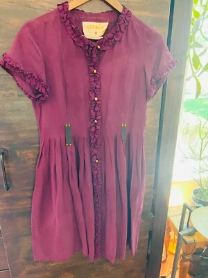 Lauren Moffatt баклажан цветное платье (без ремня) - Изображение 1 из 4