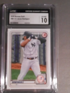 Jasson Dominguez 2020 Bowman Draft #BD-151 GEM MINT 10 CGC Slabbed - Picture 1 of 2