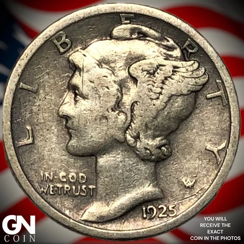 1925 D Mercury Dime  Q6815 Cover