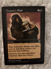1 ASSASSIN'S BLADE ~mtg NM Portal Magic The Gathering