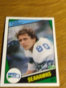 1984 Topps Football #196 Seattle Seahawks Steve Largent Ex-NrMt - Picture 1 of 2
