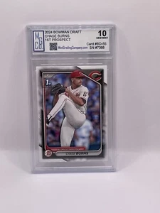 2024 Bowman Draft Chase Burns 1st Bowman Graded MGCo. Gem Mint 10 - Picture 1 of 1