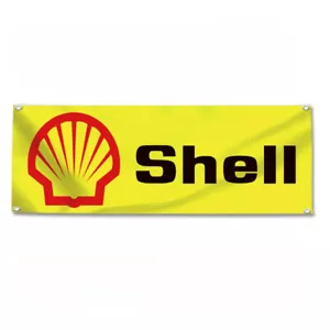 Bandera Bandera Shell Garaje Pared Coche Moto Carreras Show Auto Reparación Taller - Imagen 1 de 19