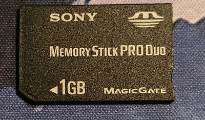 Genuine Sony Memory Stick Pro Duo 1GB MSX-M1GST - Image 1 of 2