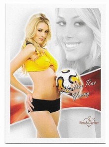 2013 13 BENCHWARMER BUBBLE GUM HEATHER RAE YOUNG BASE CARD # 17 PLAYBOY PLAYMATE