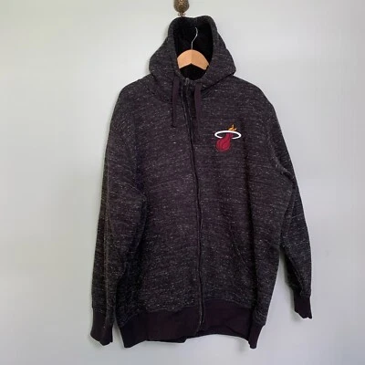 G-III Sports by Carl Banks Miami Heat NBA Fleece Lined Zip Up Hoodie-Men's 4XL - Image 1 of 4