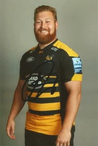 WASPS & ENGLAND RUGBY UNION: TOM WEST SIGNED 6x4 PORTRAIT PHOTO+COA - Picture 1 of 1