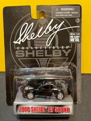 1/64 SHELBY COLLECTIBES 2008 FORD MUSTANG SHELBY GT 500 KR BLACK - Image 1 of 2
