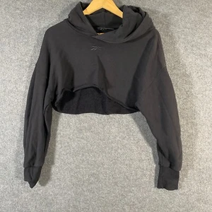 Cardi B X Reebok Jumper Womens S Black Short Crop Streetwear Hip Hop Rap Ladies - Picture 1 of 11