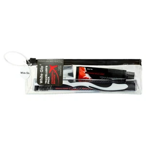 White Glo Travellers Pack - Charcoal Edition - Portable Carry Bag Toothbrush - Picture 1 of 2