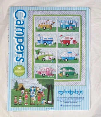 CAMPERS  By Amy Bradley Designs Quilt Applique Pattern ABD269 - Image 1 of 4