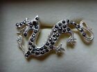 Past Times Sterling Silver & Marcasite 'Dragon' Brooch   *