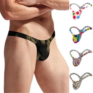 T Zurück M?nner Tangas Sexy Dessous H?schen Unterw?sche G-String Gedruckt ψ - Imagen 1 de 22