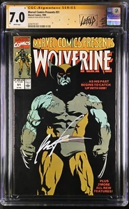 MARVEL COMICS PRESENTS #51 -1990- SIGNATURE SERIES SIGNED BY ROB LIEFELD CGC 7.0 - Picture 1 of 2