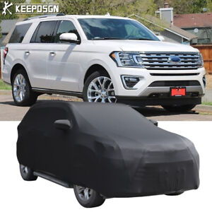 For Ford Expedition XLT SUV Satin Car Cover Stretch Scratch Dust Proof INDOOR US